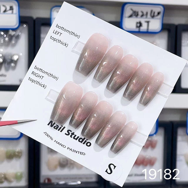 19182#Medium T Pink Cat’s Eye