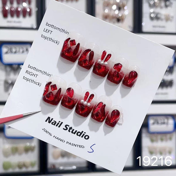 19216#Short T Red Bunny