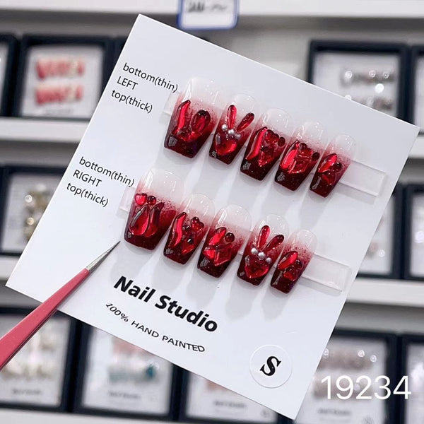 19234#Red Bunny Short T