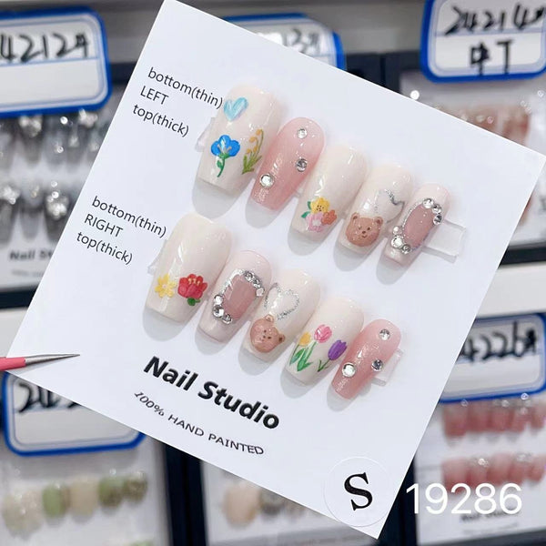 19286#Flower Bear Short T