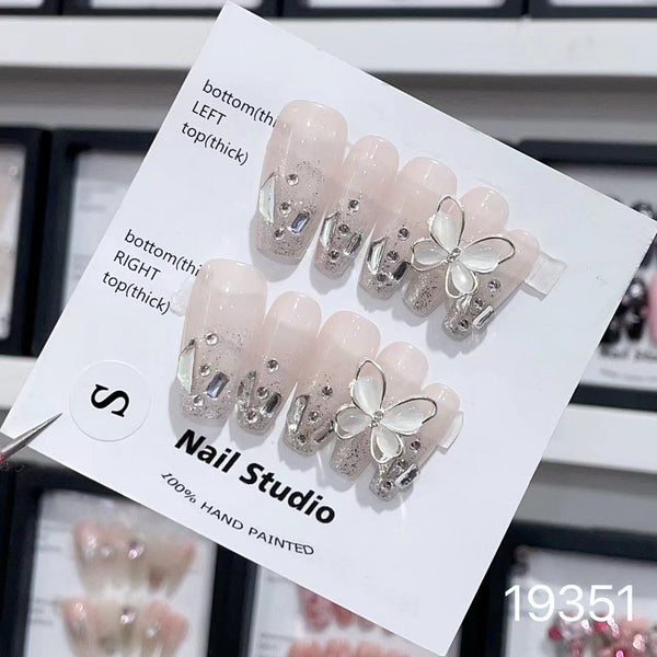 19351#Ice Diamond Butterfly Midi T