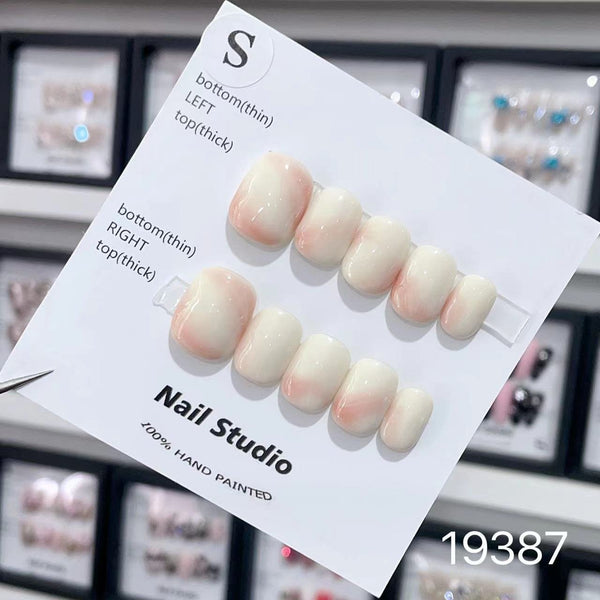 19387#Blush Cream Short Round