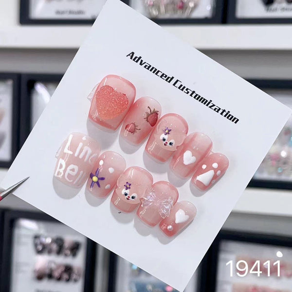 19411#Belle Strawberry Heart