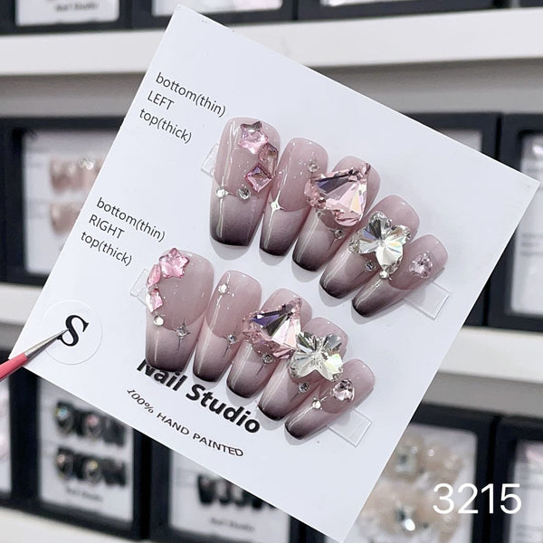 3215#Gradient French Heart Butterfly