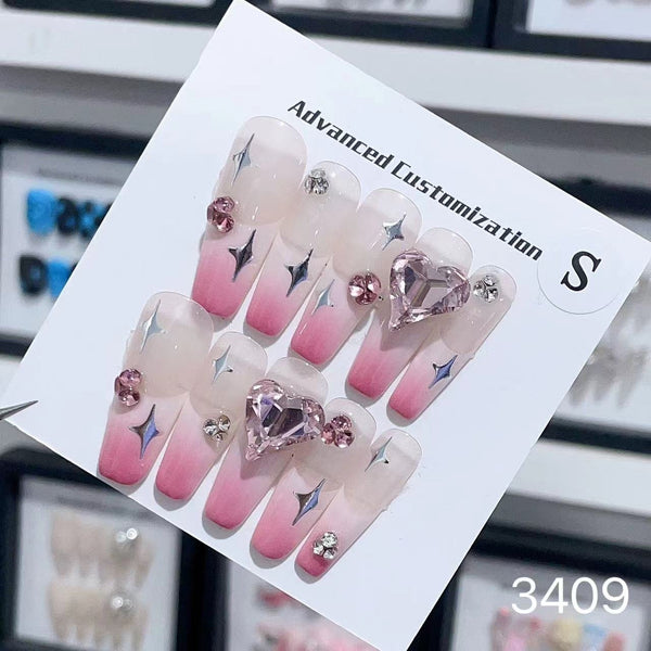 3409#Pink Tinted Heart