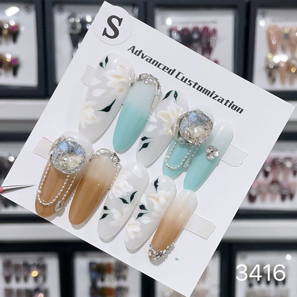 3416#Blue Sea Flower